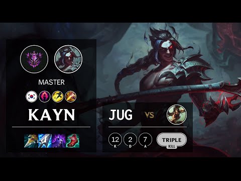 Kayn Jungle vs Nidalee - KR Master Patch 11.5