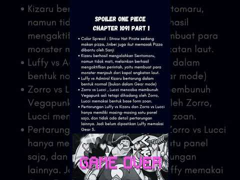 Lanjutan spoiler manga One Piece Chapter 1091. Zorro vs Lucci!! #onepiece #shorts #spoileronepiece