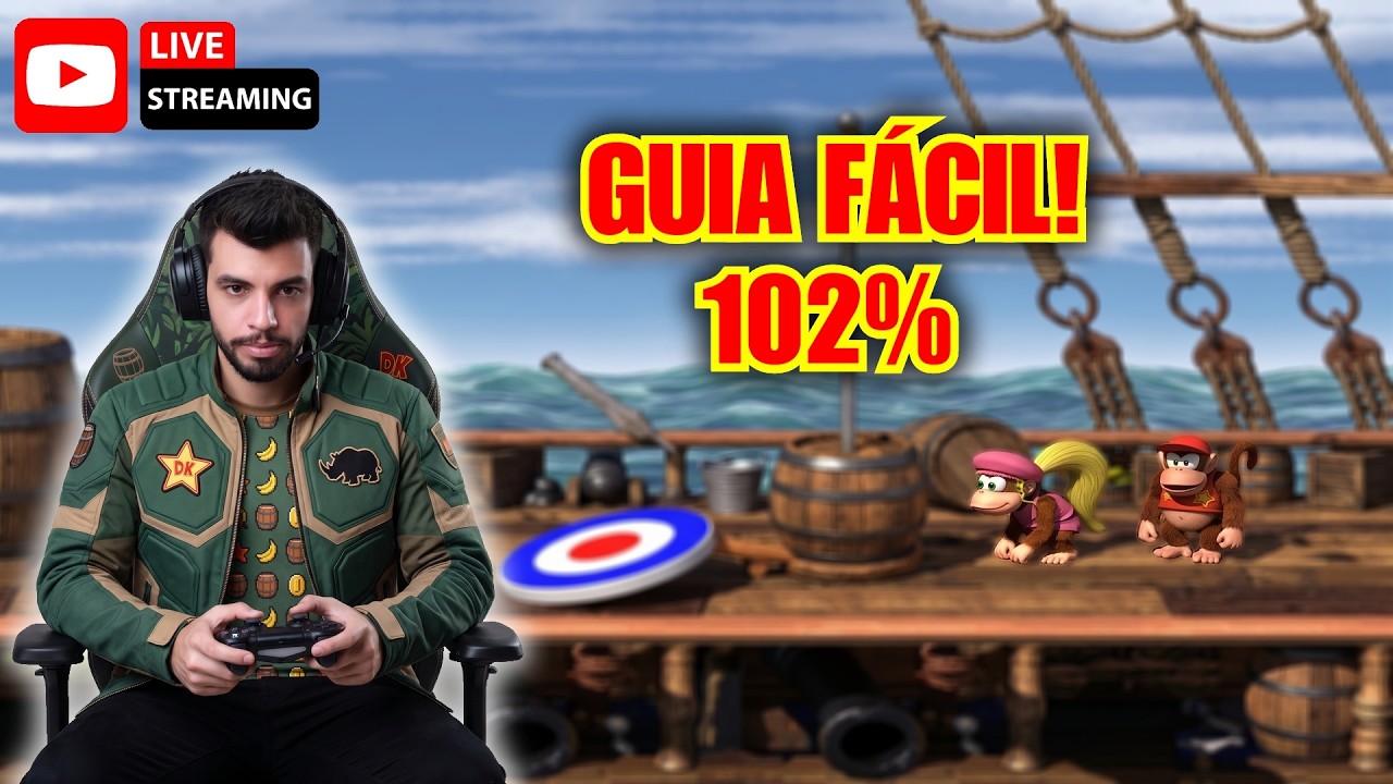 DONKEY KONG COUNTRY 2 (SNES): O Guia Definitivo e Facilitado Ao Vivo! 🍌 PIRATAS E SEGREDOS!