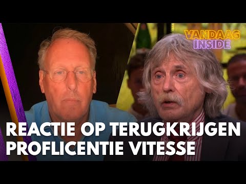 Johan Derksen en Chris Woerts (vanuit Spanje) reageren op terugkrijgen proflicentie Vitesse