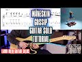 Måneskin GOSSIP Guitar Solo Tutorial Lesson (with Tabs)