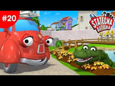 Statečná autíčka – Hladový krokodýl | Kreslené pro Děti | Animované pro Děti