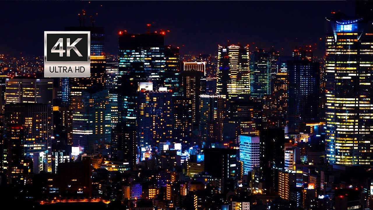 6 HOURS • City Skyline at Night in 4K UHD