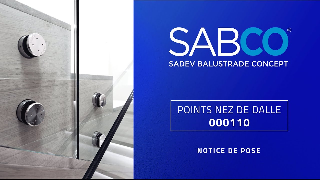 Notice de pose 000110 - Garde-corps en verre par points réglables