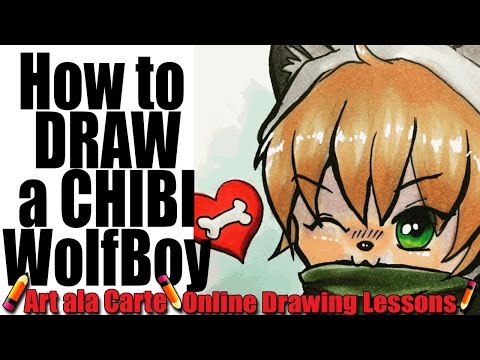 How to DRAW a CHIBI WOLFBOY Base
