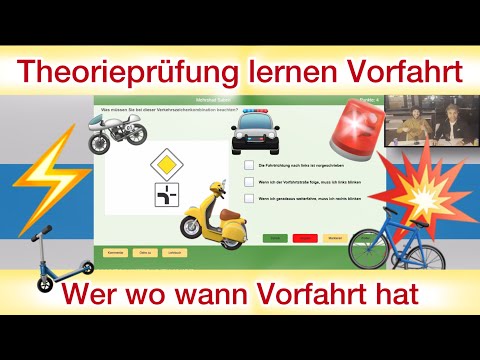 Theorieprüfung Vorfahrt Teil 1