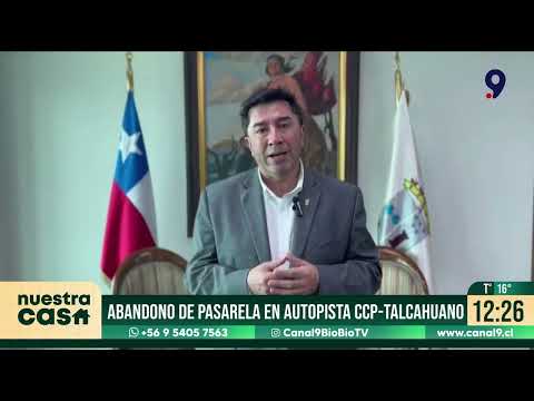 Alcalde de Talcahuano ante abandono de pasarela