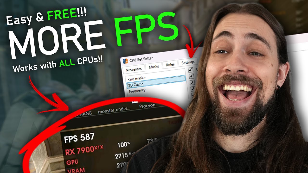 Use this FREE software to CONTROL your CPU and get MORE FPS!! Testing CPU Set Setter!
