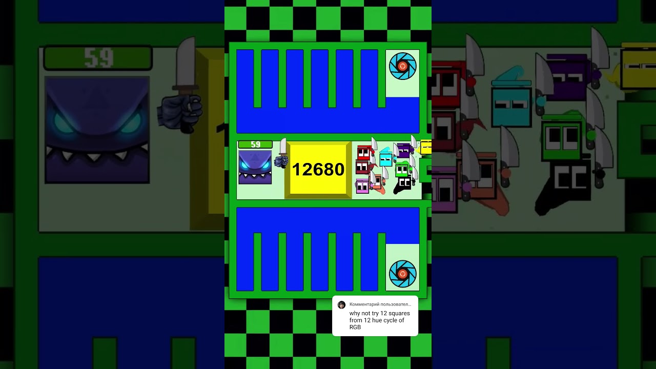 square race 🟩🟨🟥🟦 #squarerace #satisfying