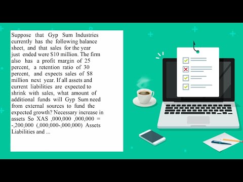 Suppose that Gyp Sum Industries currently has the following balance sheet and that sales for the ...