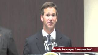 preview picture of video 'U.S. Rep Aaron Schock, IL House Minority Leader Tom Cross Hit Obama Health Plan Implementation'