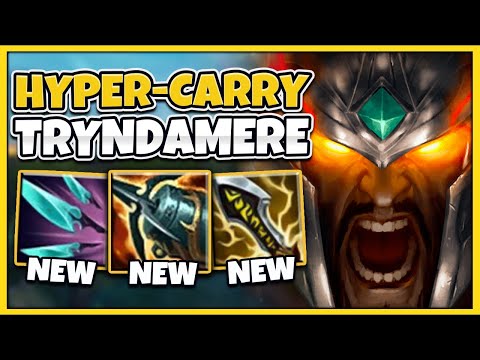 THIS TRYNDAMERE BUILD GIVES UNREAL DAMAGE! HUGE DPS AND ONE-SHOTS! - League of Legends