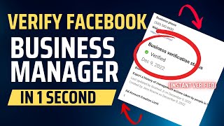 Verify Facebook Business Manager in 1 Second | Instant Verified (New Method)