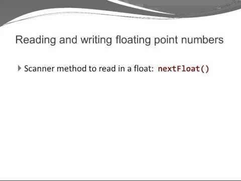 Java Basics Double Float