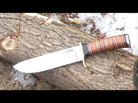 GCS Knives Model 152 Knife Review, Classic Design $80 Video