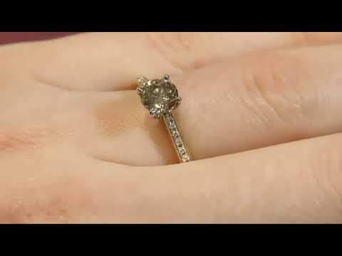 Side Stone Diamond Engagement Ring PR1035