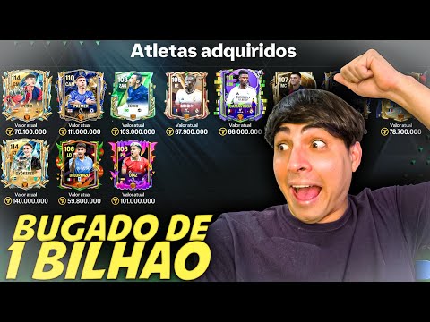 ATUALIZADO 🔥 MONTEI UM SUPER TIME BUGADO COM 1 BILHÃO DE COINS