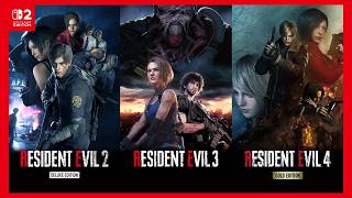 Resident Evil 2, Resident Evil 3, Resident Evil 4 - Nintendo Switch 2 
