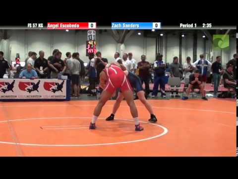 Mens FS FS 57 KG - Angel Escobedo vs. Zach Sanders