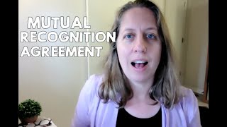 Mutual Recognition Agreement ASHA