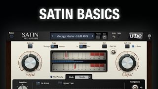 Video thumbnail for u-he Satin Basics, Part 1: Studio by u-he