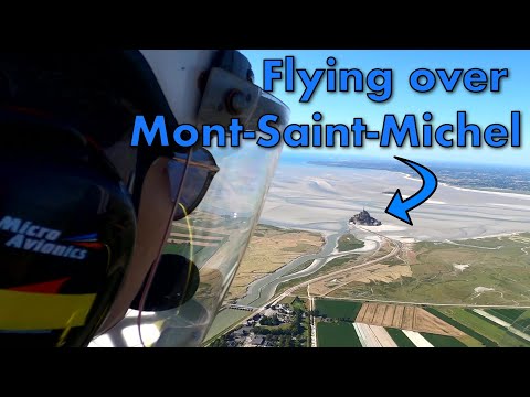 Flying over Mont Saint-Michel | UNESCO | Normandy, France | Autogyro Flight | Le Mont from the Sky