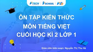 Bài giảng ôn luyện kiến thức cuối học kì 2 môn Tiếng Việt lớp 1