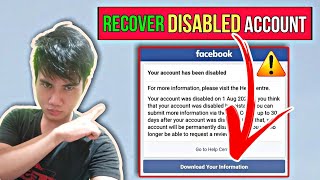 HOW TO RECOVER DISABLED FACEBOOK ACCOUNT 2023 | YOUR ACCOUNT HAS BEEN DISABLED TAGALOG TUTORIAL