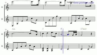 Wedding Song - Eb Alto Sax Sheet Music [ kenny g ]