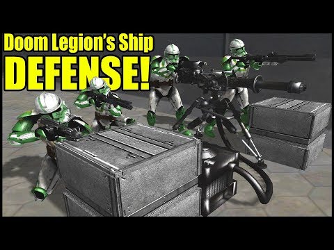 Doom Legion's Ship Boarded by Commando Droids! - Men of War: Star Wars Mod Battle Simulator