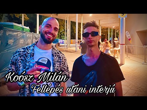 Koósz Milán Campus Fesztivál fellépés utáni interjú| Tóth Patrik
