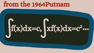 Seems harder than it is...  (from the 1964 Putnam Exam)