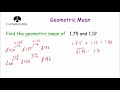 Geometric Mean Corbettmaths