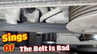How to tell if your car has BAD serpentine belt