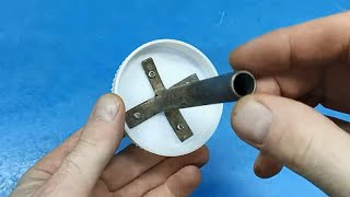 Few people know this secret of using a plastic jar and a profile tube.