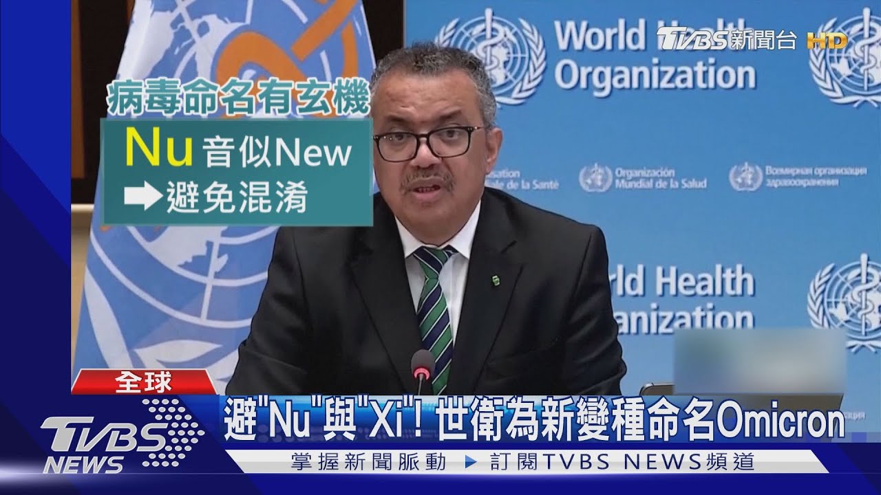 跳過「Nu」與「Xi」! 世衛為新變種病毒株命名Omicron