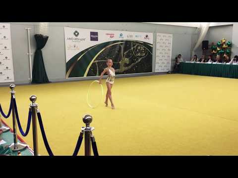 Не самое удачное выступление, но тоже опыт. Anna Filipp 2011 hoop Liko Cup Киев 31.03.2018