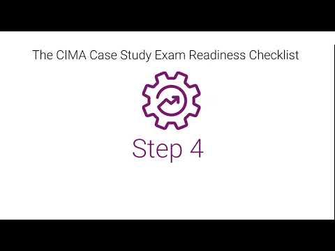 The CIMA Case Study Exam Readiness Checklist