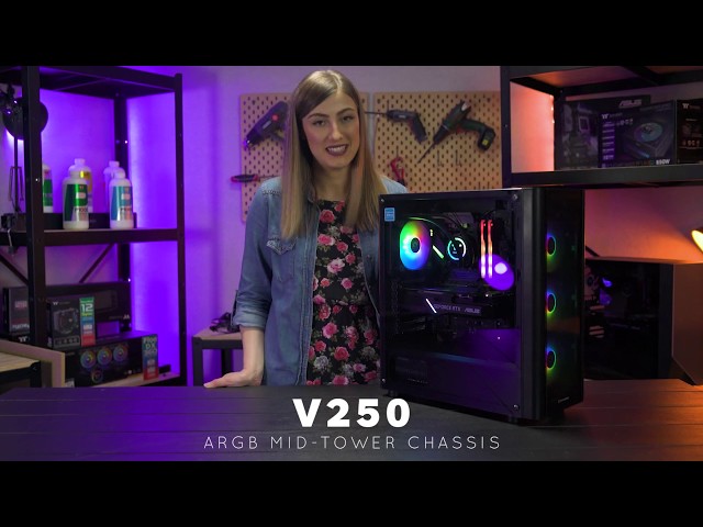 Vỏ Case Thermaltake V250 Black ARGB Tempered Glass - 4 FAN
