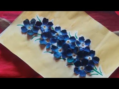 Reuse artificial flowers-Everyone can do it.. Delphinium Flower