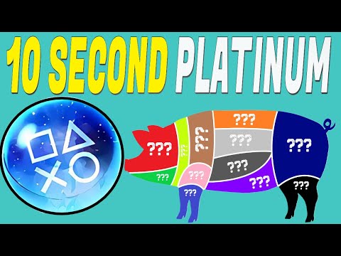 New Easy 10 Second Platinum Game | The Pig Quiz Quick Trophy Guide - PS4, PS5