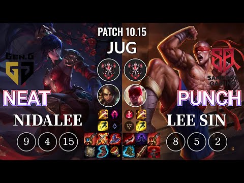 GEN Neat Nidalee vs SB Punch Lee Sin Jungle - KR Patch 10.15