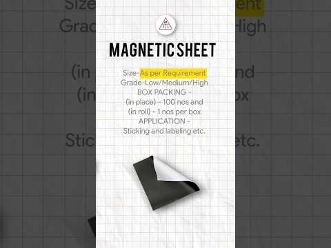 Flexible Magnetic Sheet Roll