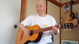 YAMAHA ClassicguitarNo.80で弾き語り。スライドギターレギュラーチューニング演奏。インスト＆即席ソング。戦争は人の力で止められる。新聞見出し響く。
