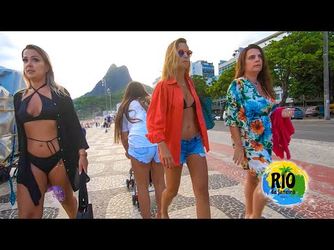 Rio de Janeiro Carnival 🇧🇷Walking on Leblon Beach | Brazil 2021