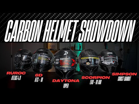 Best Carbon Fiber Motorcycle Helmet? Simpson, Scorpion, 6D, Daytona, Ruroc..