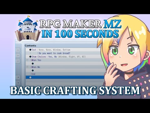 Basic Crafting System: Combining Ingredients to Make an Item // RPG Maker MZ In 100 Seconds
