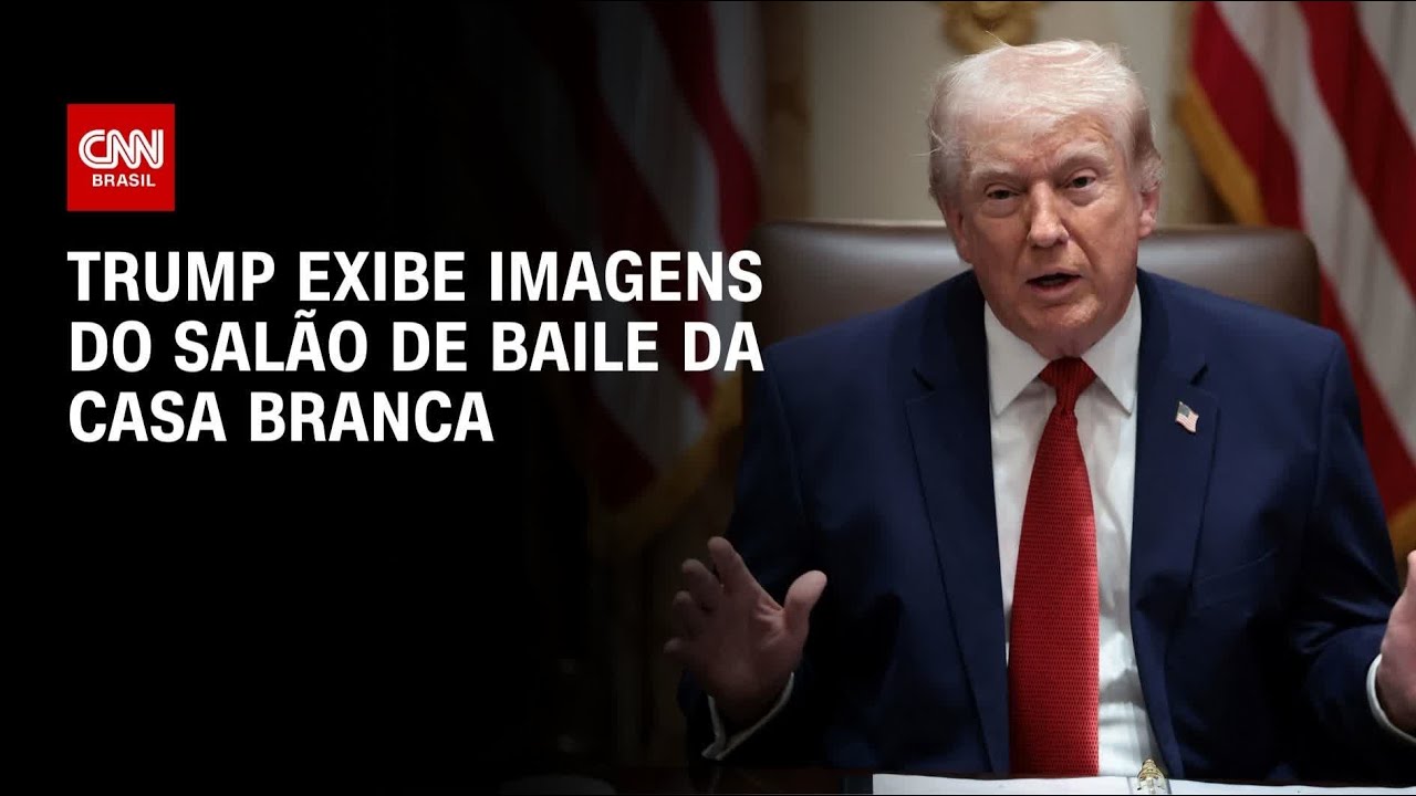 EUA: Trump exibe imagens do salão de baile da Casa Branca | CNN NOVO DIA