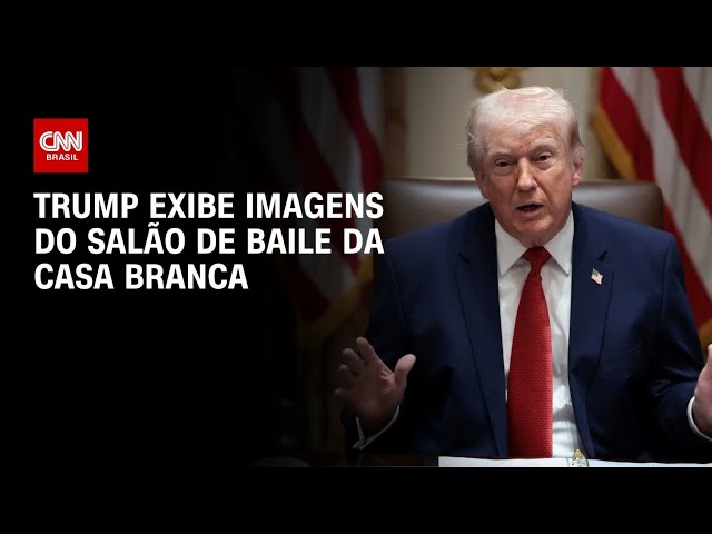 EUA: Trump exibe imagens do salão de baile da Casa Branca | CNN NOVO DIA