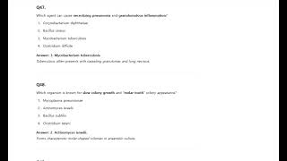 MCQ2 Bacteria, antibiotics, Bacillus anthraqcis, Diphtheriae, Mycobacterium tuberculosis, USMLE